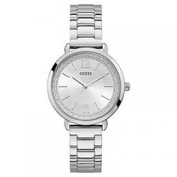 Guess Women's Posh Silver Tone Stainless Steel Quartz Watch W1231L1	