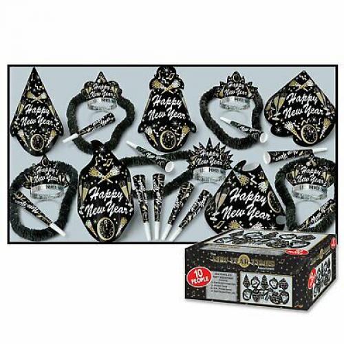 New Year Tymes Asst for 10 (NO RETAIL PRICE ON CARTON) Party Accessory  (1 co...
