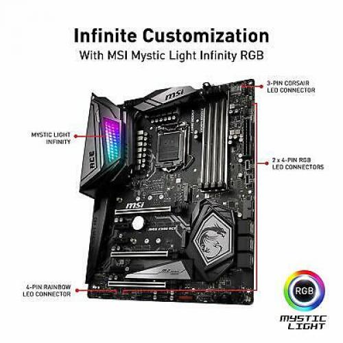 MSI MEG Z390 ACE LGA1151 M.2 USB 3.1 Gen 2 DDR4 Wi-Fi SLI ATX Z390 Motherboard