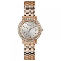 Guess Women's Rose Gold Tone Stainless Steel Blush Quartz Watch W1062L3