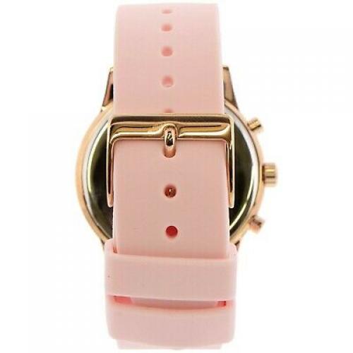 Guess Solar Quartz Pink Dial Ladies Multifunction Watch W1135L2