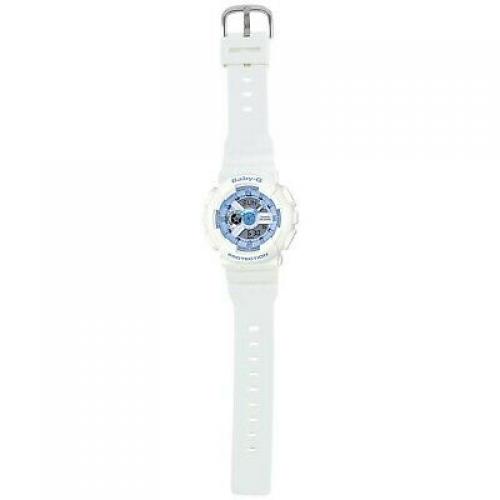 Casio Women's Baby G BA110BE-7A White Rubber Quartz Sport Watch