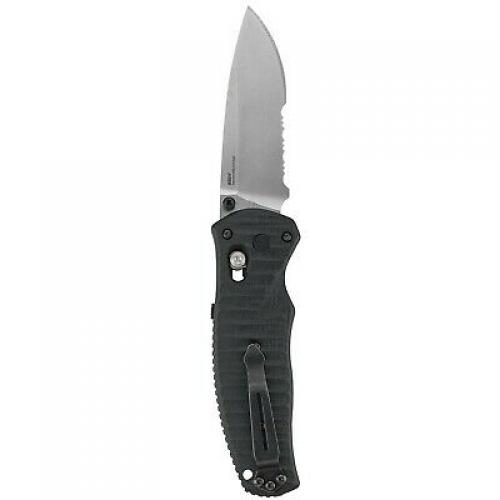 Benchmade - Volli 1000001 Knife, Drop-Point Serrated Edge Blade, Satin Finish