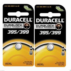 Button Cell Type 395 399 Battery Duracell 2 Pcs