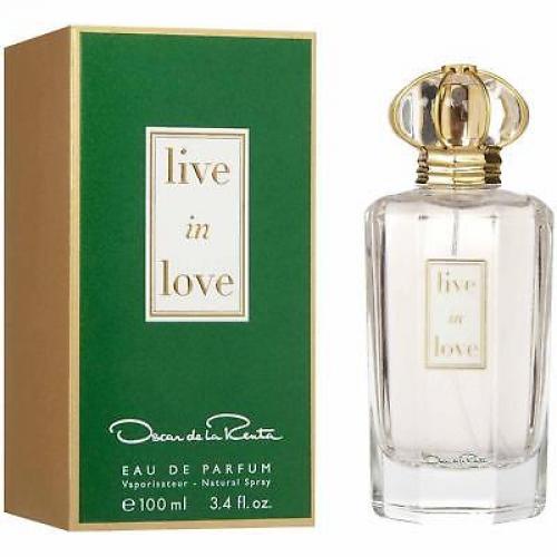 Live in Love Oscar de la Renta 3.3 / 3.4 oz EDP Perfume Women NEW in Box
