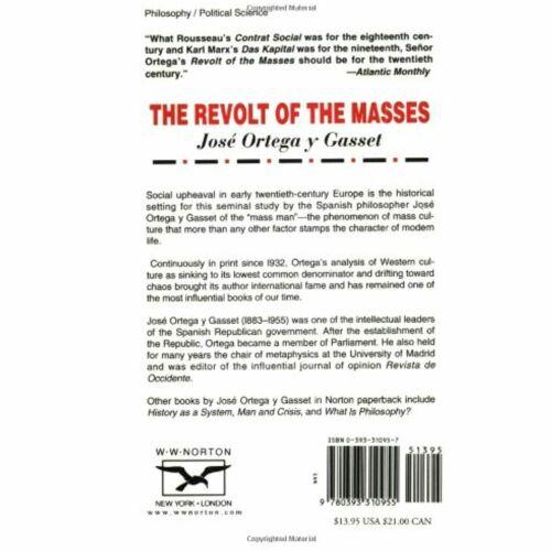 The Revolt of the Masses