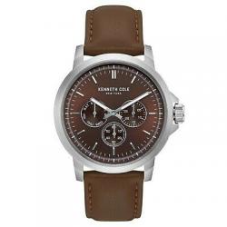 Kenneth Cole New York Men's Stainless Steel & Leather Quartz Watch KC50689004