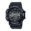 Casio G-Shock Black and Silver-Tone Dial Resin Quartz Men's Watch GA400GB-1A