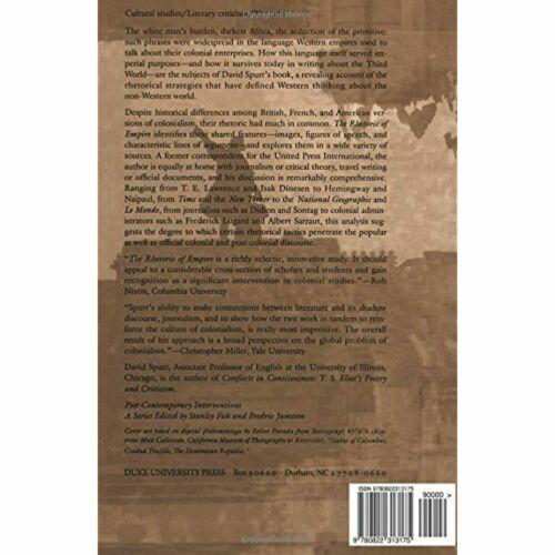 Rhetoric Empire Colonial Discourse Journalism Travel Writing Imperial Admin