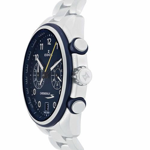 NEW Edox Chronorally-S Men's Chronograph Watch - 09503 3BUM BUBG