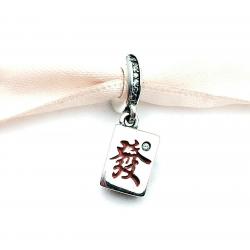 New Authentic Pandora Mahjong 799277 Sterling Silver 925 Dangle Charm