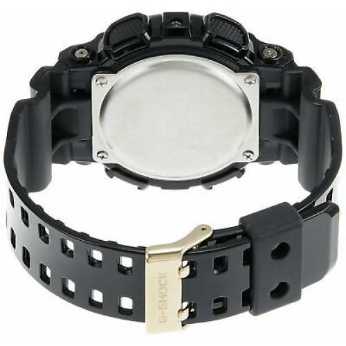 Casio Men's XL Series G-Shock 200M WR Shock Resistant Black & Gold GD-100GB-1A