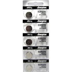 5 ENERGIZER CR1216 WATCH BATTERIES