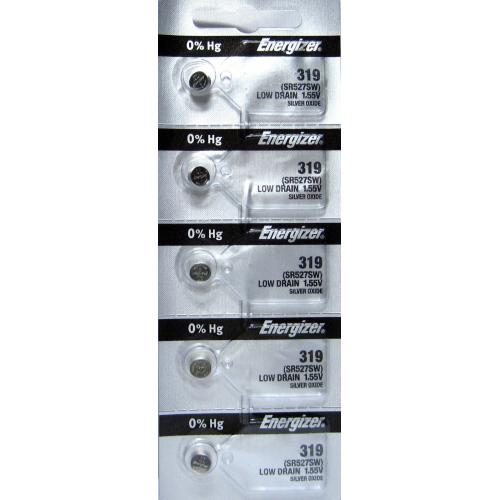 1 Energizer 319 SR527SW SR527 V319 SILVER OXIDE watch battery