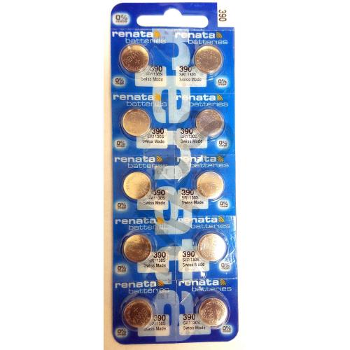 10 x 390 Renata Silver Oxide Watch / Electronic Batteries