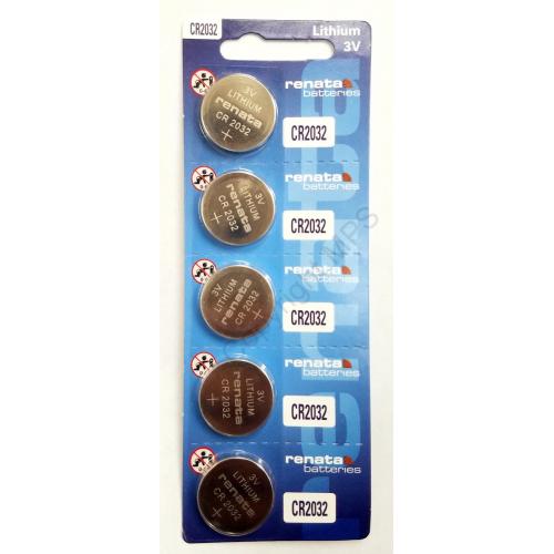 New 5 Pcs RENATA CR2032 CR 2032 3.0 volt Lithium Battery
