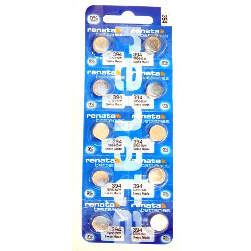 Renata 394 Watch Batteries SR936SW 10 Pack