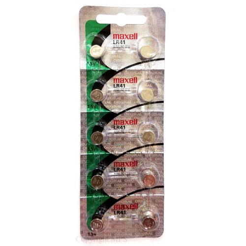 10 MAXELL LR41 AG3 392A 192 SR41 LR736 CX41 392 BATTERY