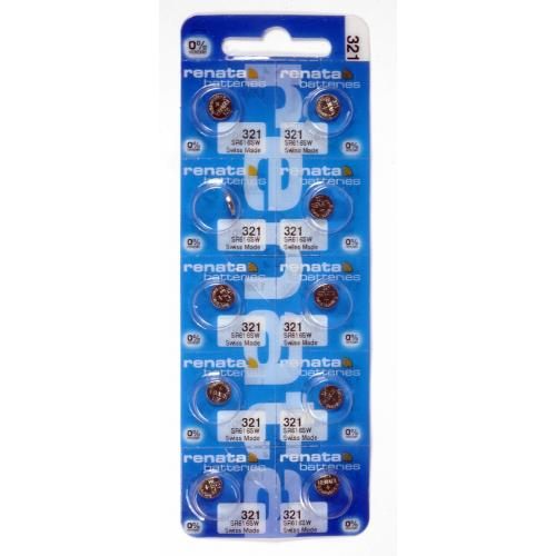 10 NEW RENATA 321 SR616SW SR616W WATCH BATTERIES