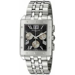 Raymond Weil Men's 4881-ST-00209 Tango Black Chronograph Dial Watch
