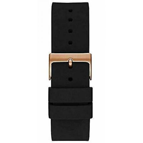 GUESS Men's Atlas Black Stainless Steel & Silicone Quartz Analog Watch W1055G3