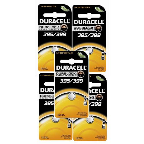 Duracell 395 399 SR927SW AG7 LR927  SR57 Silver Oxide 10 Batteries