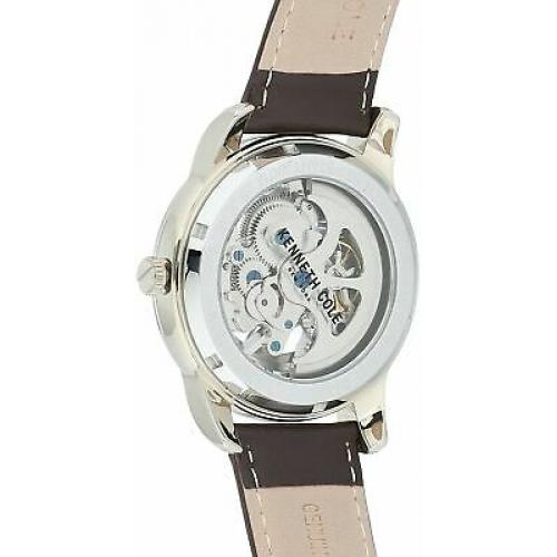 Kenneth Cole New York Mens Stainless Steel & Leather Automatic Watch KC50223001 