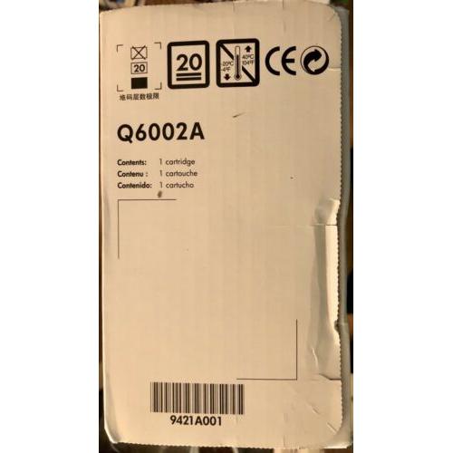 HP Q6002A Yellow 1600 2600 GENUINE Toner Cartridge NEW