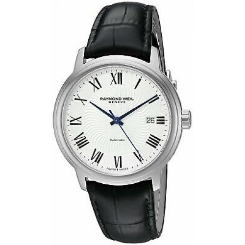 Raymond Weil Maestro Men's Automatic Silver Dial Leather Watch 2237-STC-00659