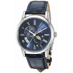 Orient Men's Sun & Moon V3 Stainless Steel & Leather Automatic Watch FAK00005D0