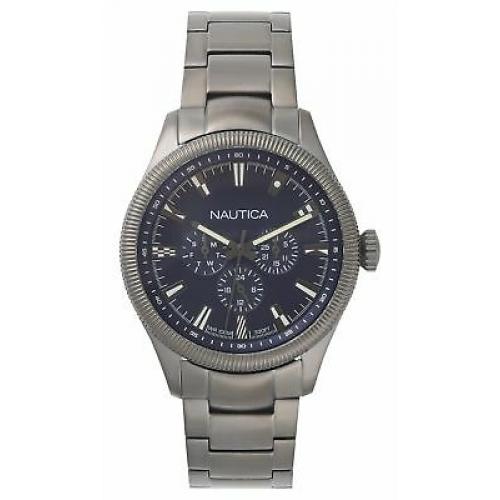 Nautica Men's 'Starboard' Quartz Stainless Steel Casual Watch, Color:Blue (Mo...