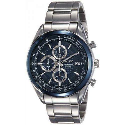 Seiko Men's Chronograph Quartz Watch with Stainless Steel Bracelet – SSB177P1