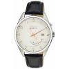 Seiko Men's SRN049-P1 Kinetic Black Leather Watch