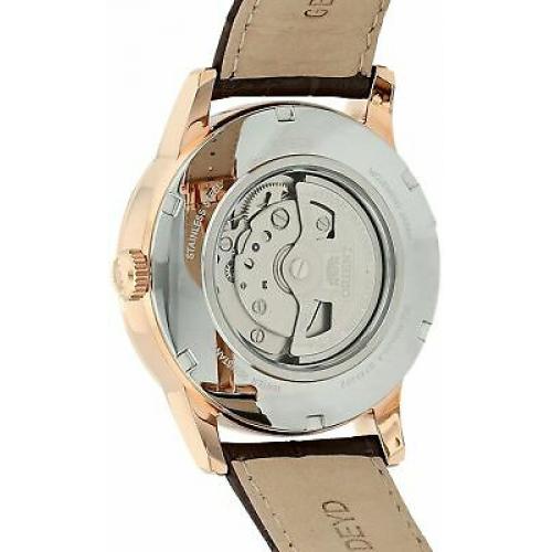 Orient Men's Sun and Moon V3 Stainless Steel & Leather Automatic Watch FAK00001Y