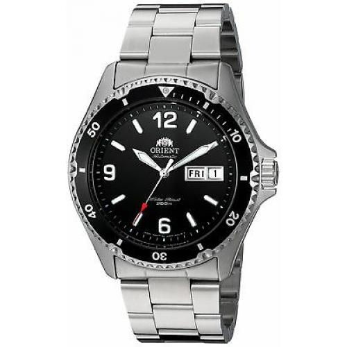 Orient Men's FAA02001B9 Mako II Analog Automatic Hand-Winding Silver Watch