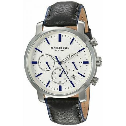 Kenneth Cole New York Men's Stainless Steel & Leather Quartz Watch KC50775001