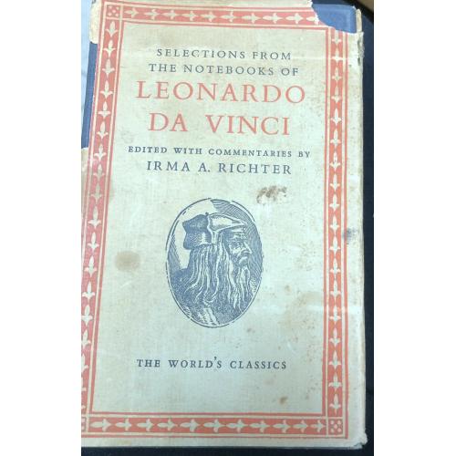 Selections From the Notebooks of Leonardo Da Vinci 1953 Hardcover