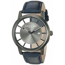 Kenneth Cole New York Men's Stainless Steel & Leather Watch KC50560005