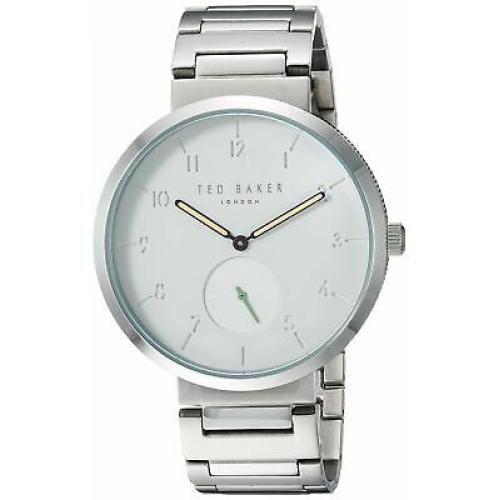 NEW Ted Baker Josh Men's Silver Tone Stainless Steel Quartz Watch - TE50011010