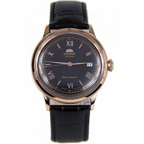 ORIENT 2nd Gen Bambino 2 Classic Automatic Rose Gold Plated Watch - FAC00006B0