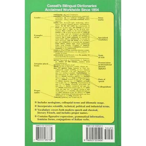 Cassell's Standard Italian Dictionary, Thumb-indexed [no jacket]