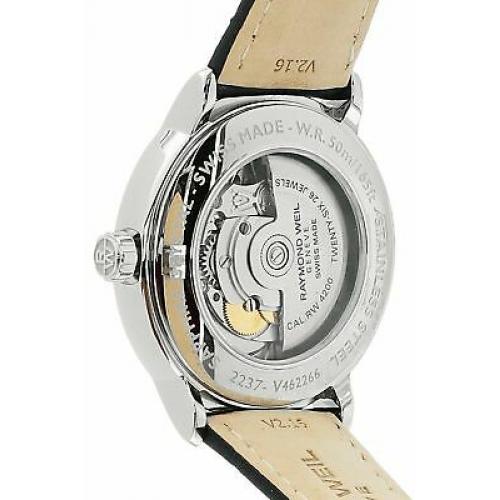 Raymond Weil Maestro Men's Automatic Black Dial Leather Watch 2237-STC-20001