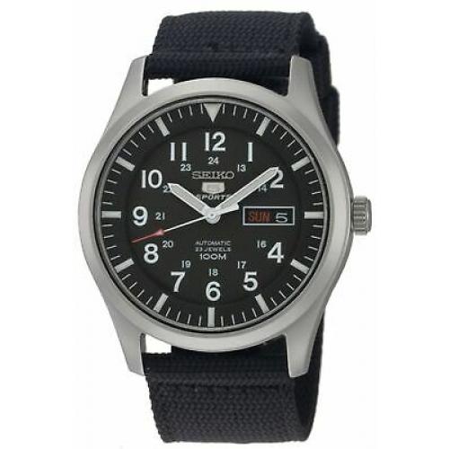 Seiko Men's SNZG15K1 Seiko 5 Automatic Stainless Steel Watch with Nylon Strap
