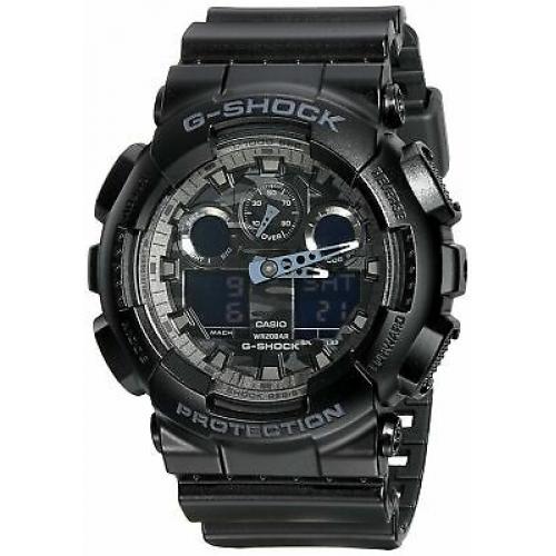 Casio Men's G Shock Black Digital & Analog Quartz Watch GA100CF-1A