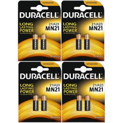8 (4x2) Duracell A23 12V MN21 MN23 23AE 21/23 GP23 23A 23GA Batteries