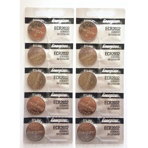 Energizer ECR2032 CR 2032 (2 piece) Lithium 3V Battery New Authorized Seller