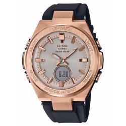 Casio Ladies Baby-G Black and Rose-Tone Quartz Watch MSGS200G-1A
