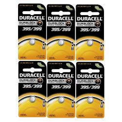 6 Pcs Duracell 395 399 Watch Electronic Silver Oxide Battery