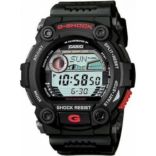 Casio Men's Rescue G-Shock Black Digital Sport Watch G-7900-1DR