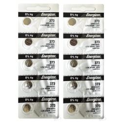 10 Pcs Energizer 373 SR916SW 1.55V Silver Oxide Watch Button Batteries